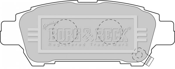 BORG & BECK Комплект тормозных колодок, дисковый тормоз BBP1838
